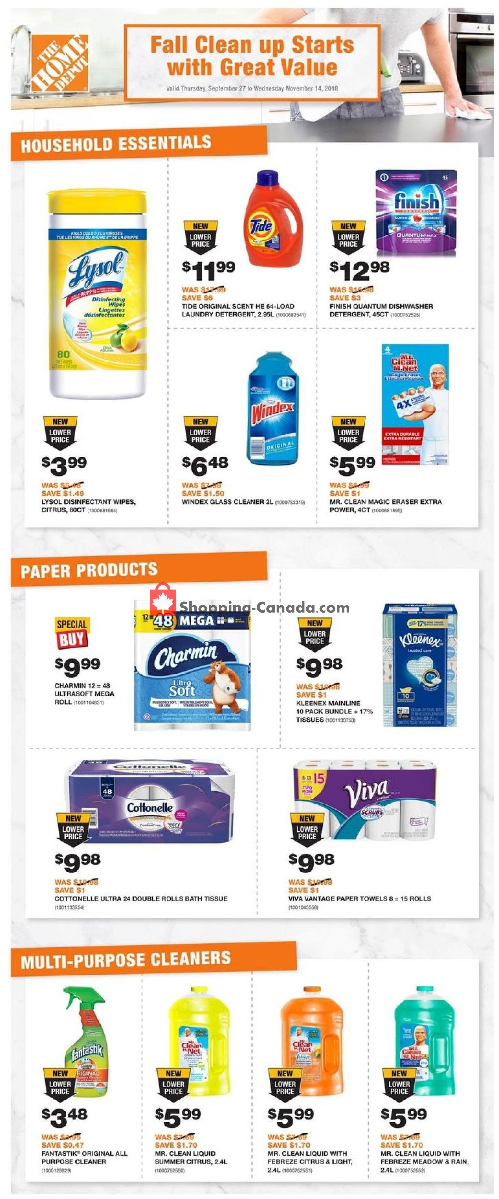 Home Depot flyer from Thursday October 4, 2018 to Wednesday October 10, 2018 - page 4