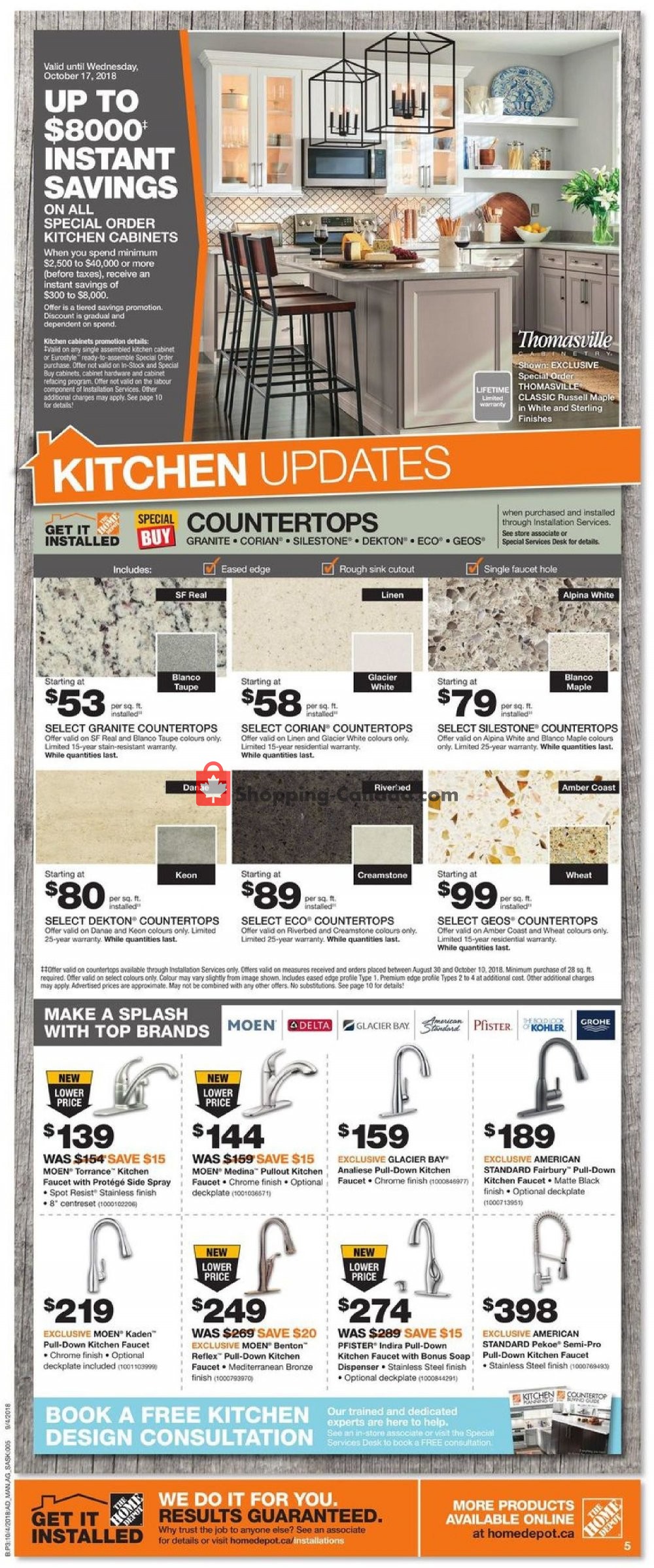 Home Depot flyer from Thursday October 4, 2018 to Wednesday October 10, 2018 - page 8