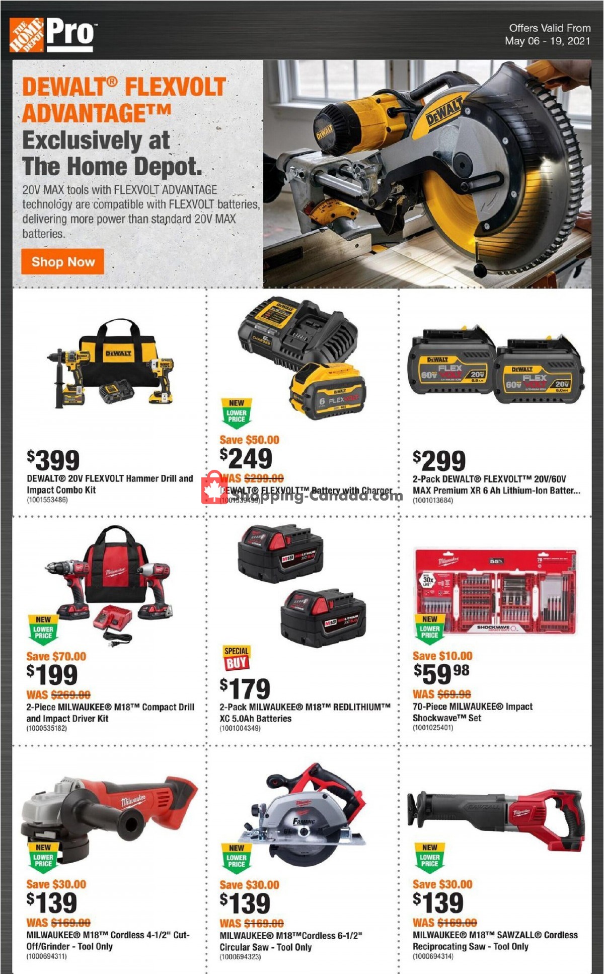 Home Depot flyer from Thursday May 6, 2021 to Wednesday May 19, 2021 - page 1