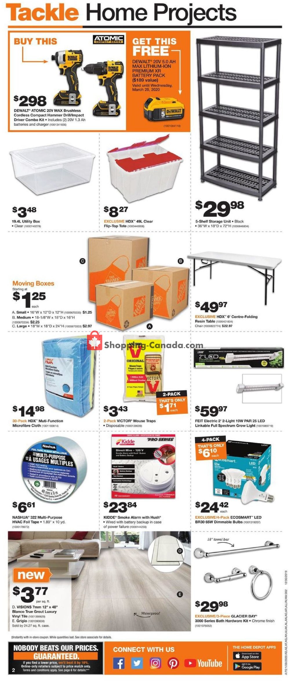 Home Depot flyer from Thursday January 30, 2020 to Wednesday February 5, 2020 - page 2