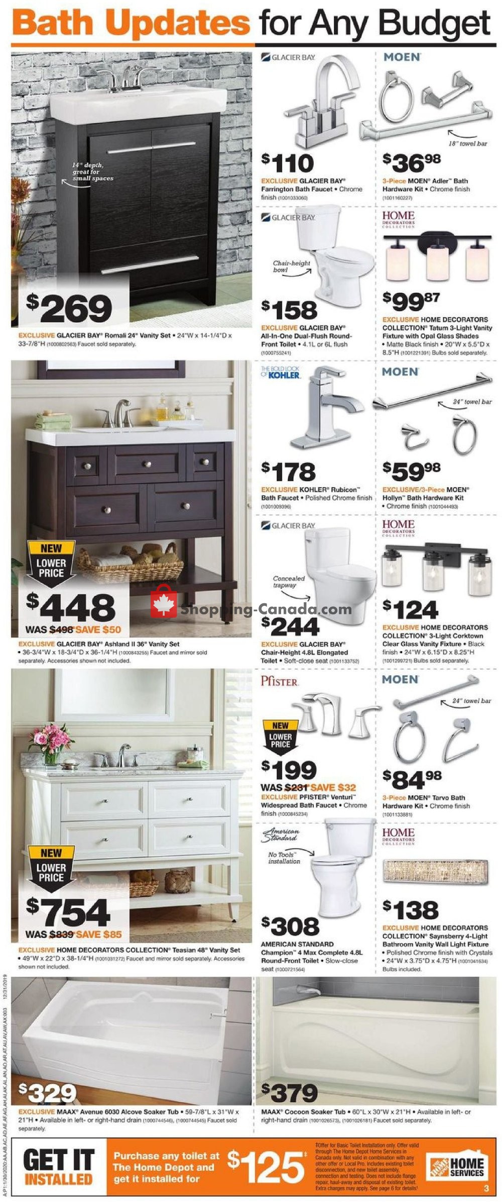 Home Depot flyer from Thursday January 30, 2020 to Wednesday February 5, 2020 - page 3