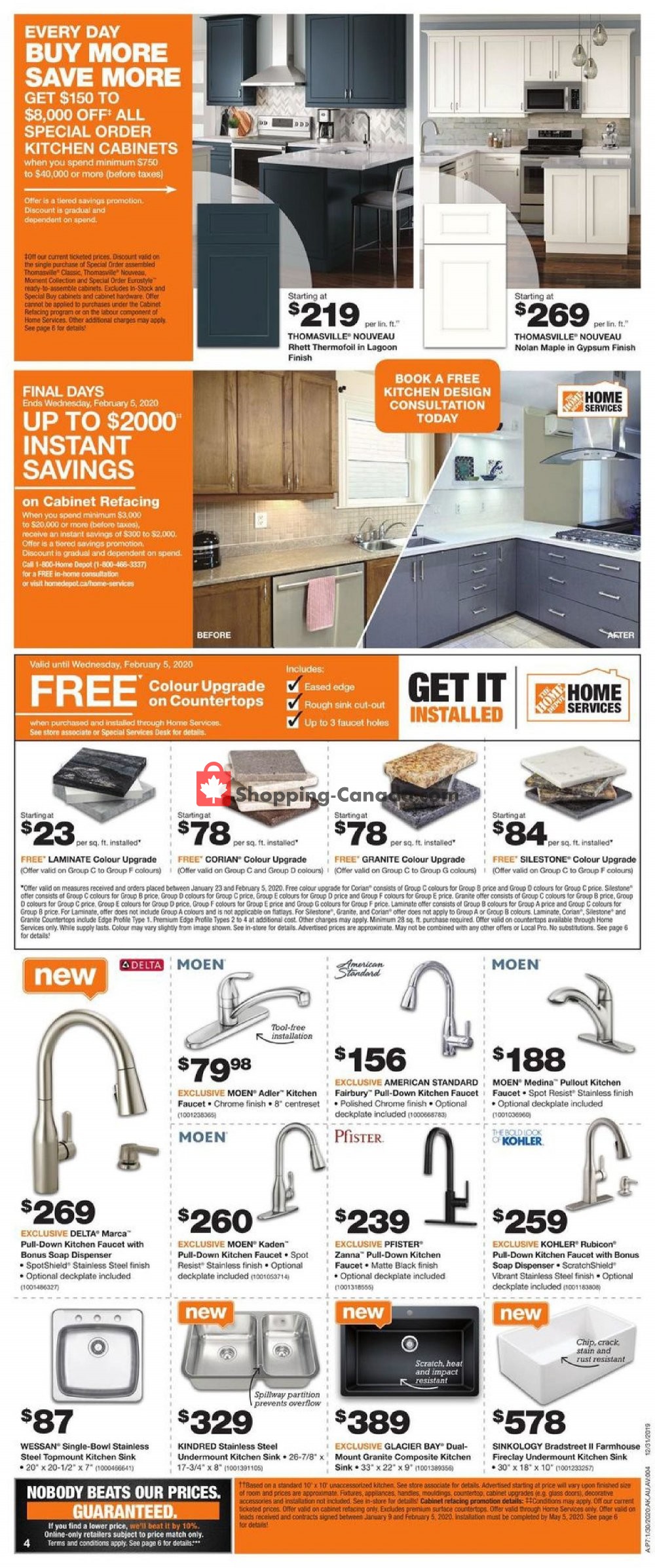Home Depot flyer from Thursday January 30, 2020 to Wednesday February 5, 2020 - page 4