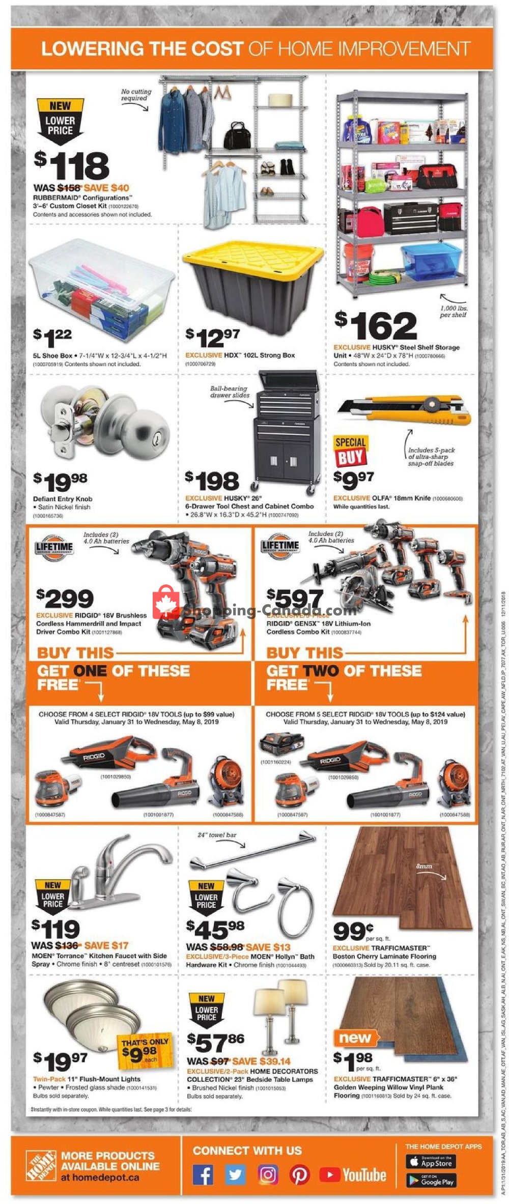 Home Depot flyer from Thursday January 31, 2019 to Wednesday February 6, 2019 - page 2