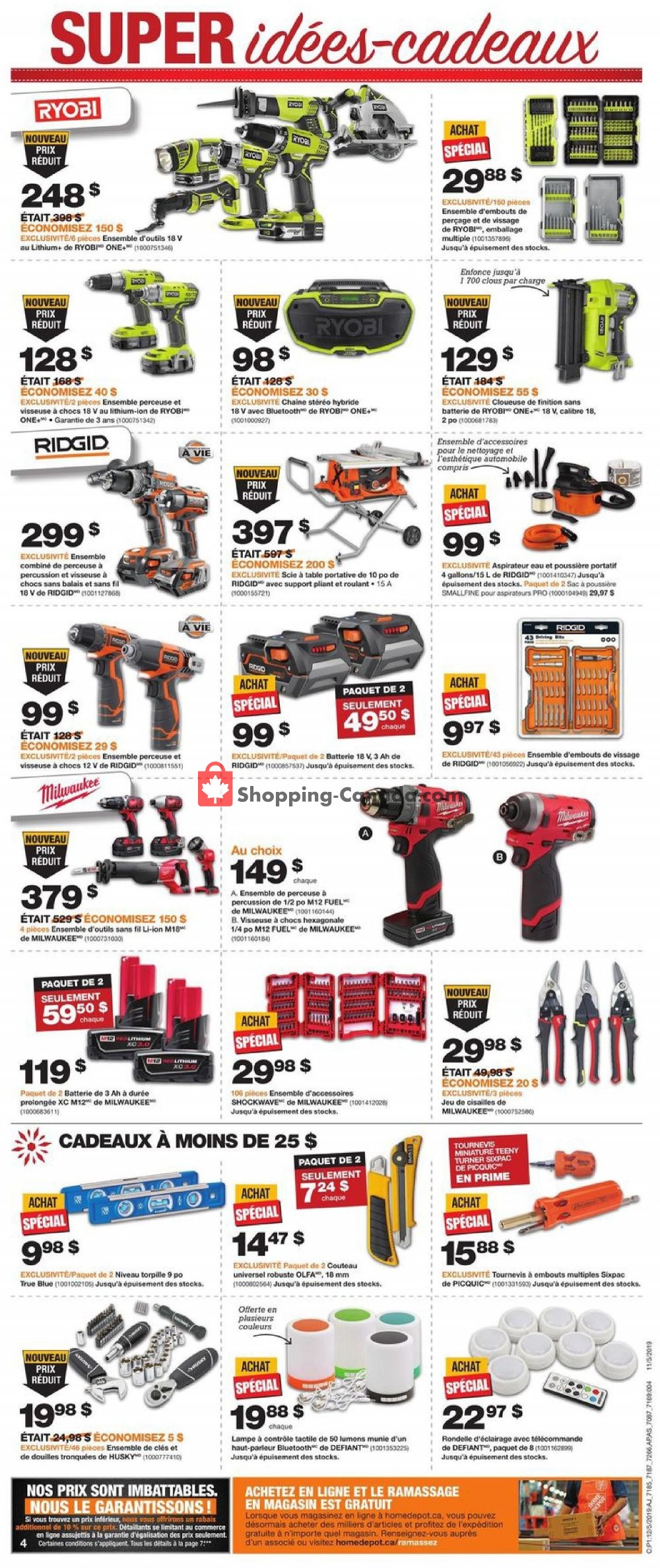 Home Depot flyer from Thursday December 5, 2019 to Wednesday December 11, 2019 - page 4