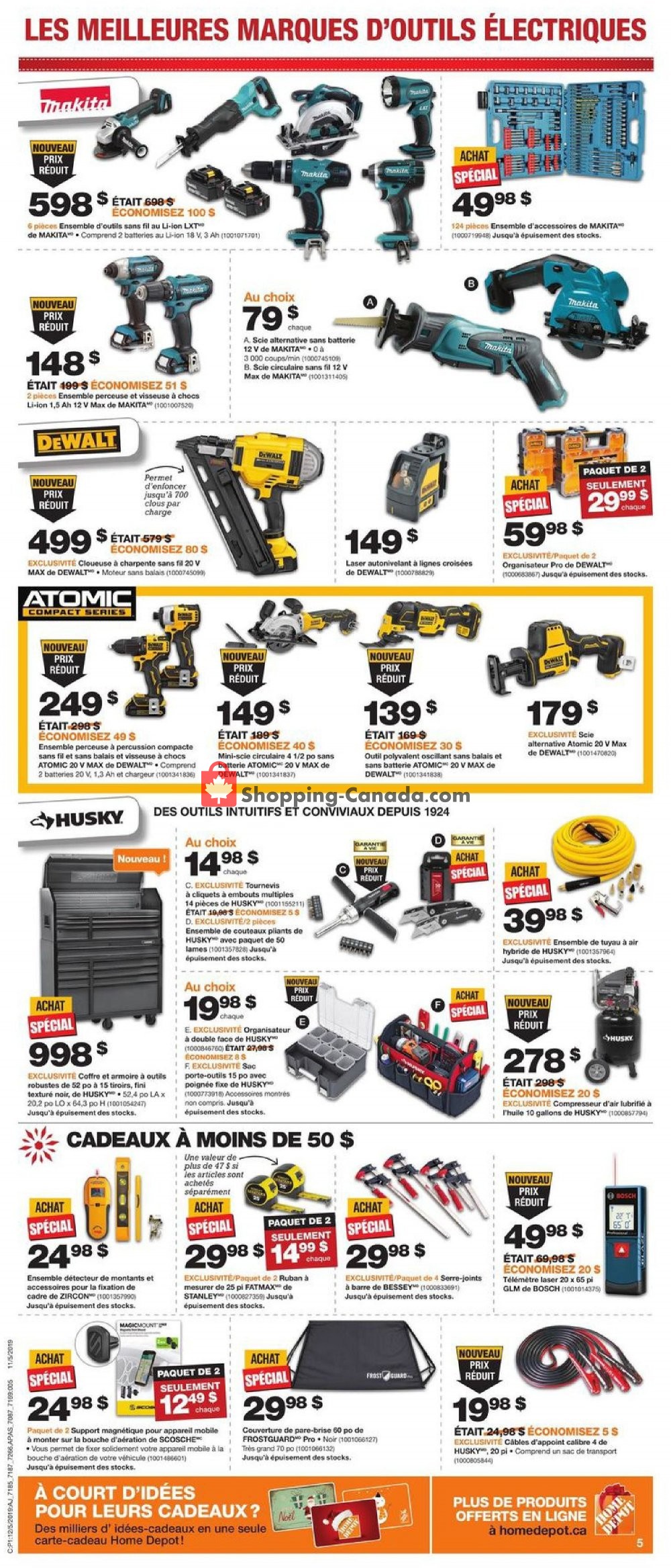 Home Depot flyer from Thursday December 5, 2019 to Wednesday December 11, 2019 - page 5