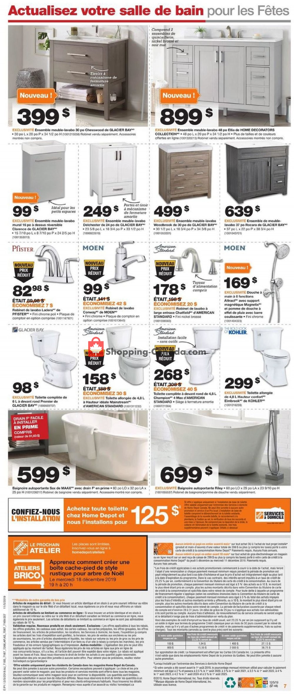 Home Depot flyer from Thursday December 5, 2019 to Wednesday December 11, 2019 - page 7
