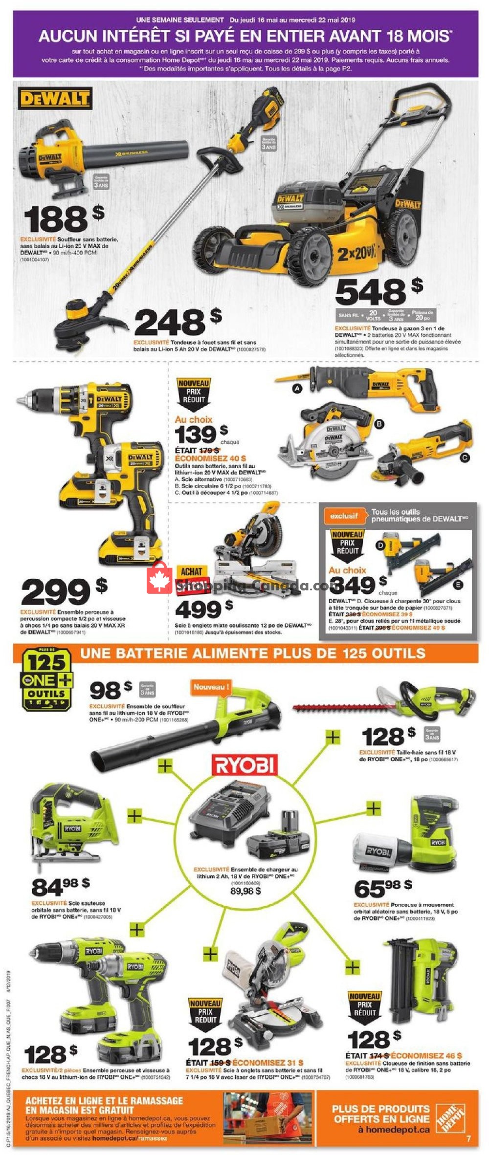 Home Depot flyer from Thursday May 16, 2019 to Wednesday May 22, 2019 - page 10