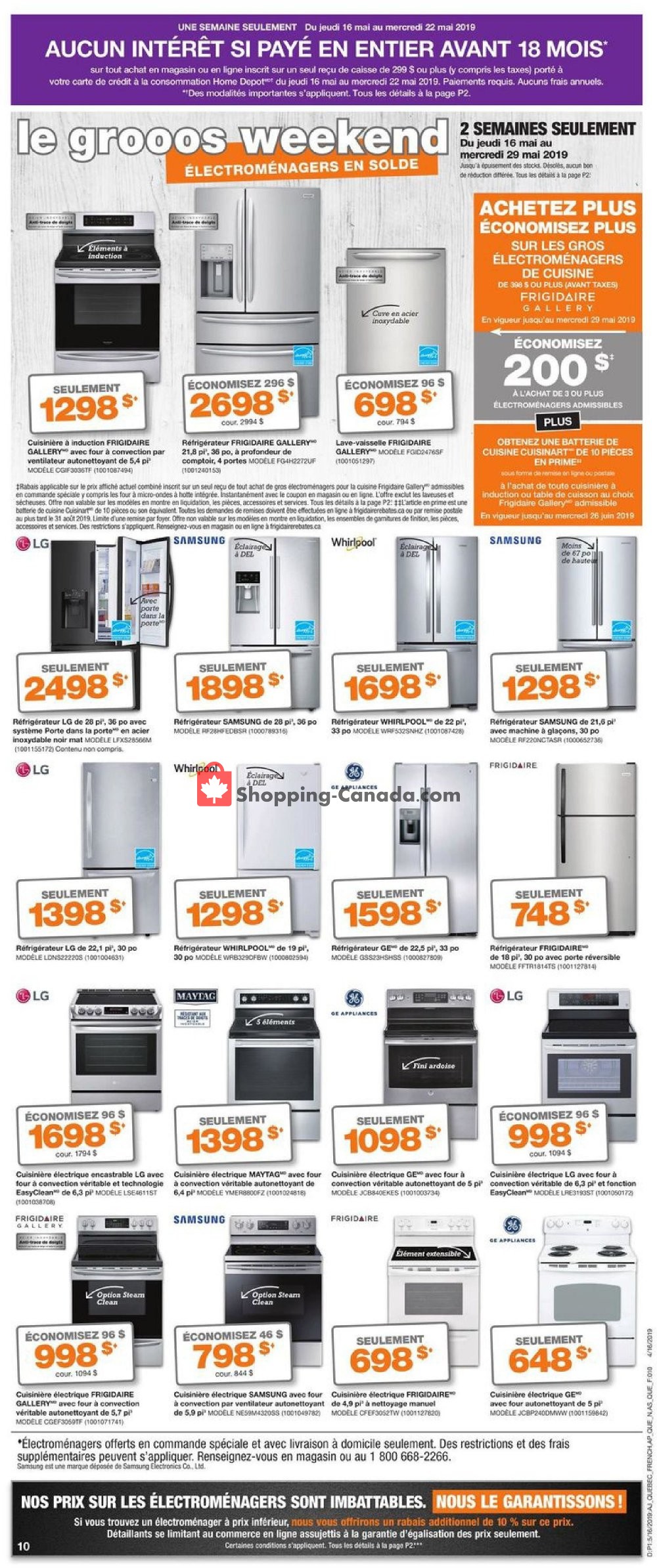 Home Depot flyer from Thursday May 16, 2019 to Wednesday May 22, 2019 - page 14