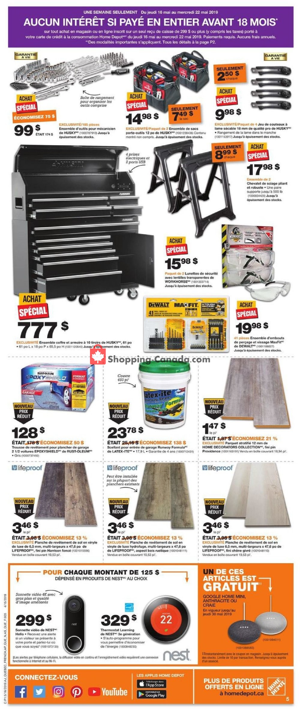 Home Depot flyer from Thursday May 16, 2019 to Wednesday May 22, 2019 - page 5