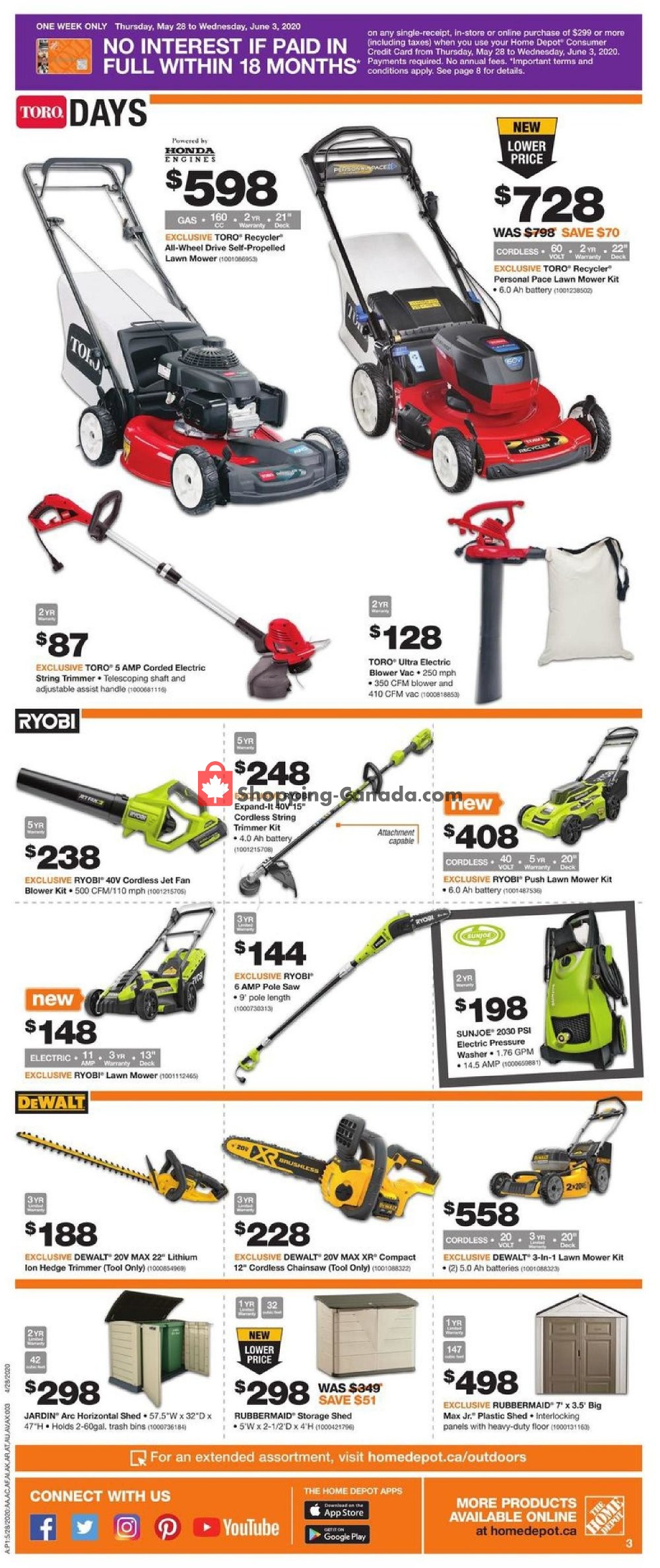 Home Depot flyer from Thursday May 28, 2020 to Wednesday June 3, 2020 - page 4