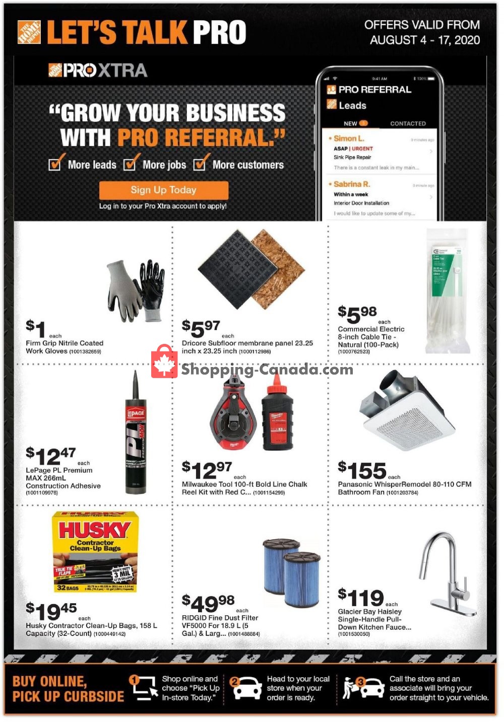Home Depot flyer from Tuesday August 4, 2020 to Monday August 17, 2020 - page 1
