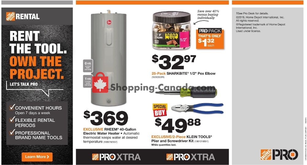 Home Depot flyer from Tuesday August 6, 2019 to Monday August 19, 2019 - page 3