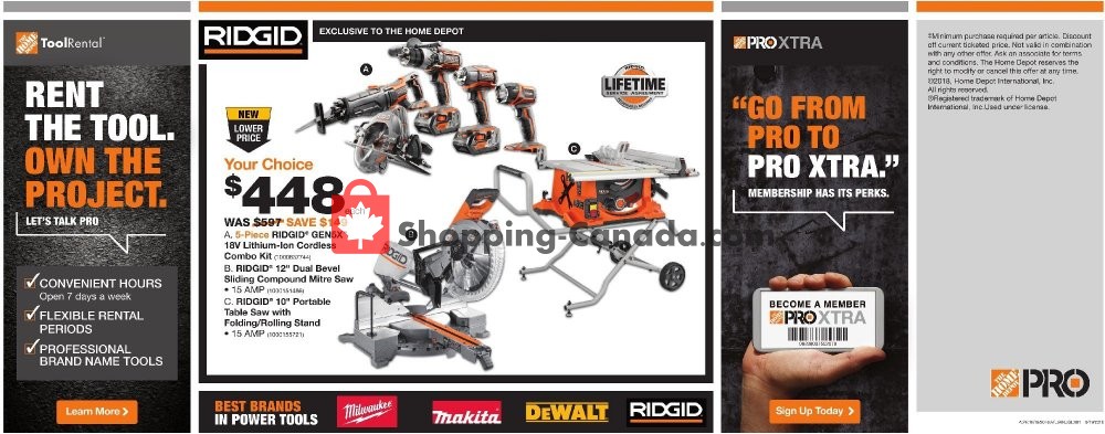 Home Depot flyer from Tuesday October 16, 2018 to Monday October 29, 2018 - page 3