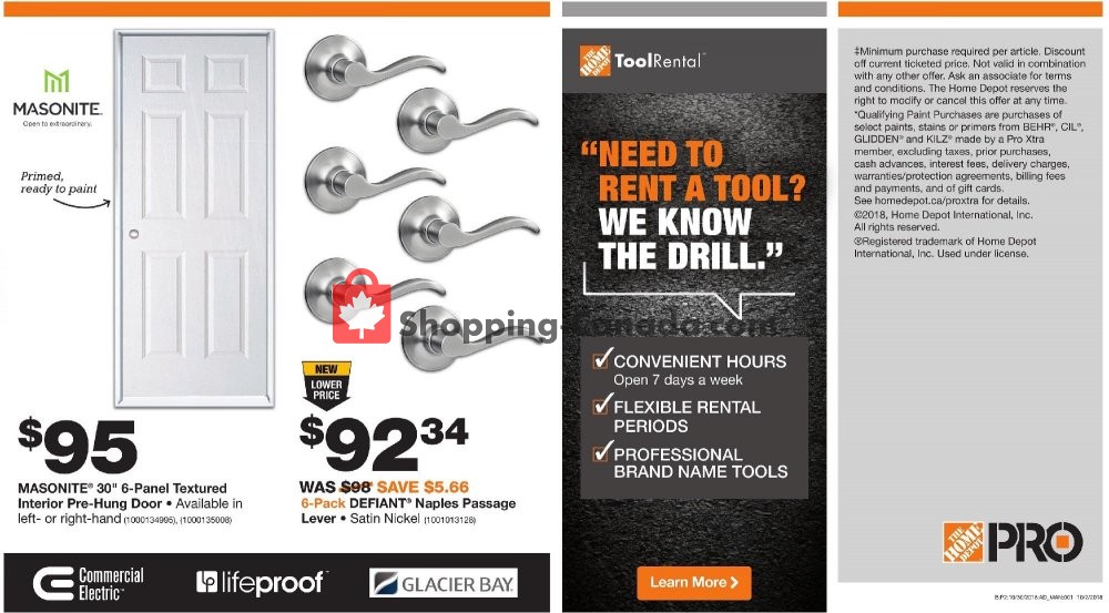 Home Depot flyer from Tuesday October 30, 2018 to Monday November 12, 2018 - page 3