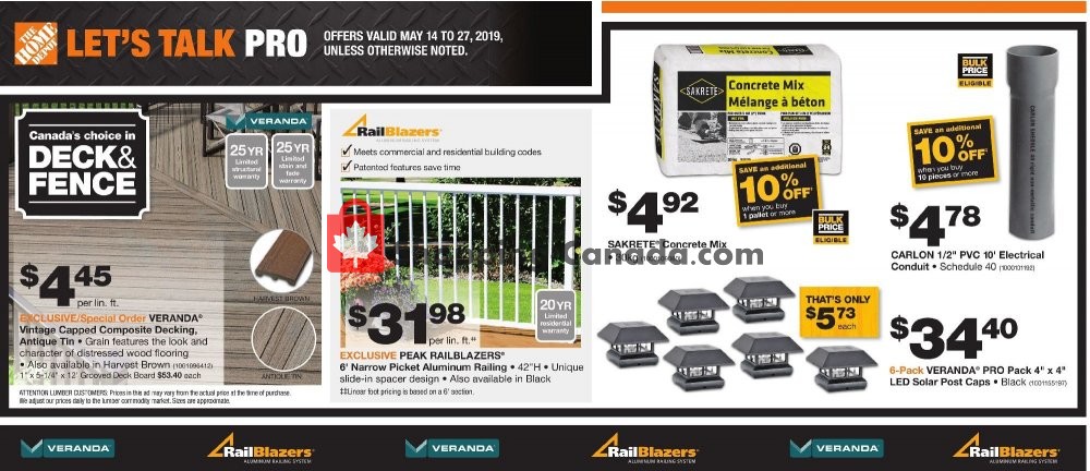 Home Depot flyer from Tuesday May 14, 2019 to Monday May 27, 2019 - page 1