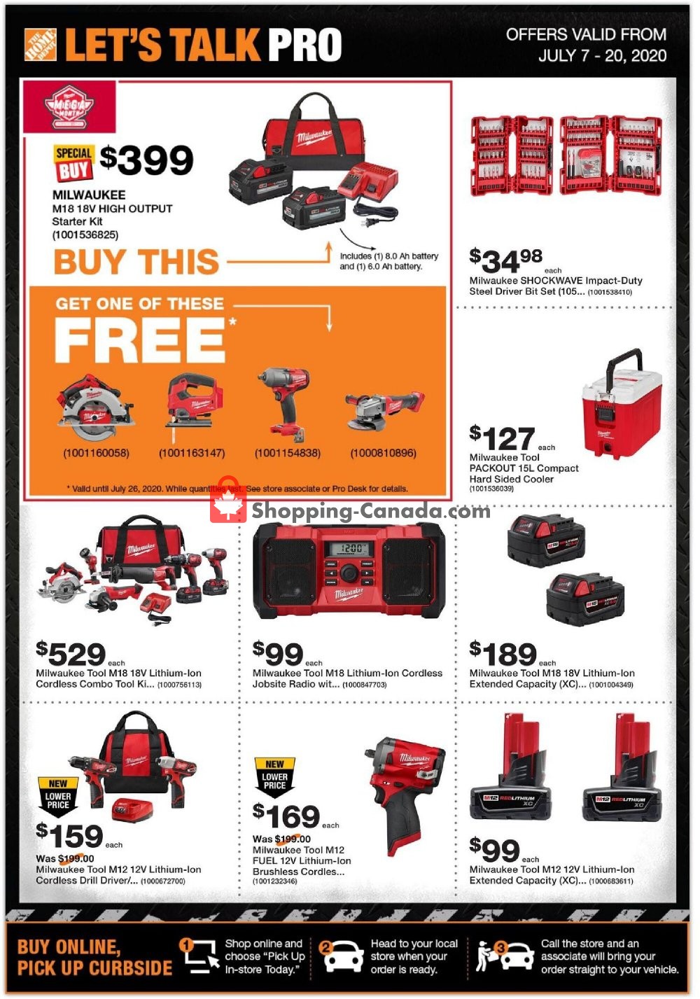 Home Depot flyer from Tuesday July 7, 2020 to Monday July 20, 2020 - page 1