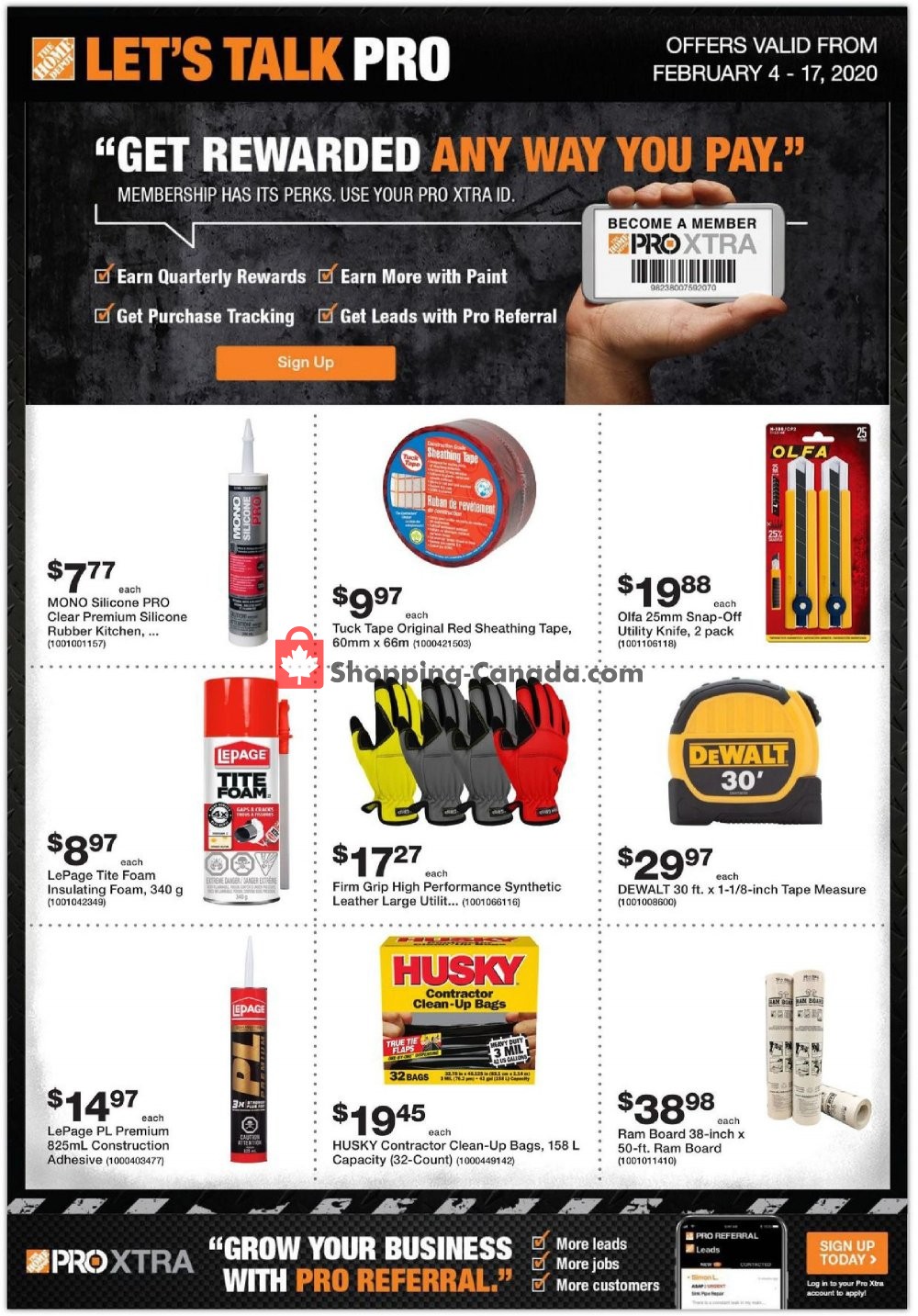 Home Depot flyer from Tuesday February 4, 2020 to Monday February 17, 2020 - page 1