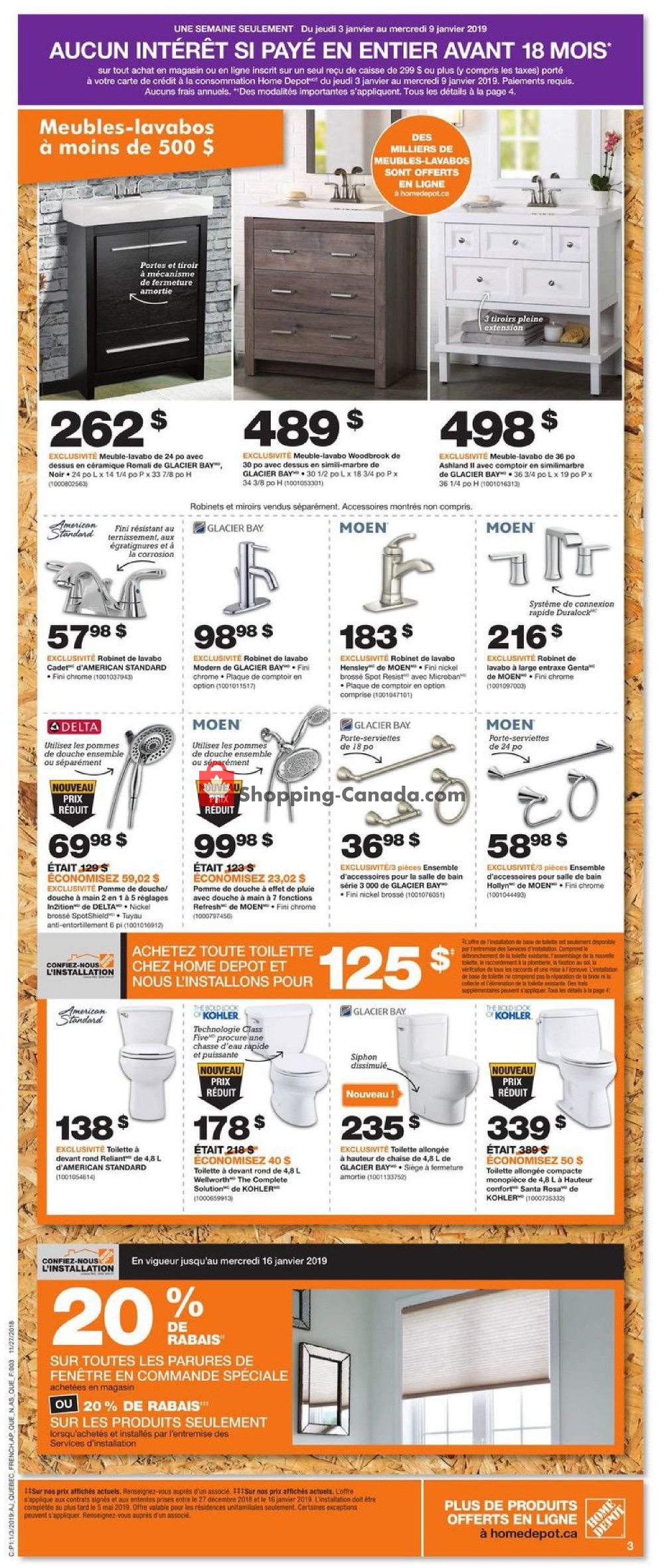 Home Depot flyer from Thursday January 3, 2019 to Wednesday January 9, 2019 - page 3