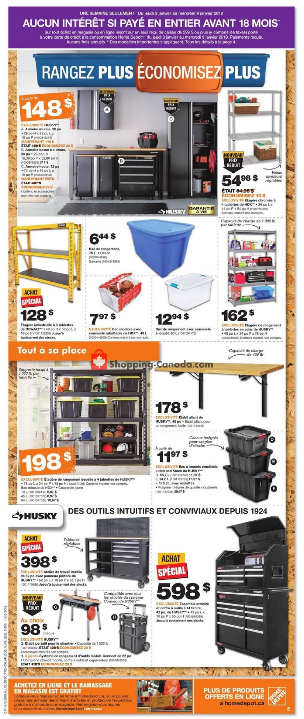 Home Depot flyer from Thursday January 3, 2019 to Wednesday January 9, 2019 - page 6