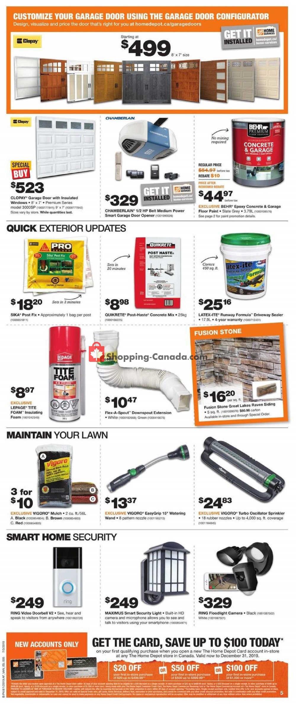 Home Depot flyer from Thursday August 1, 2019 to Wednesday August 7, 2019 - page 5