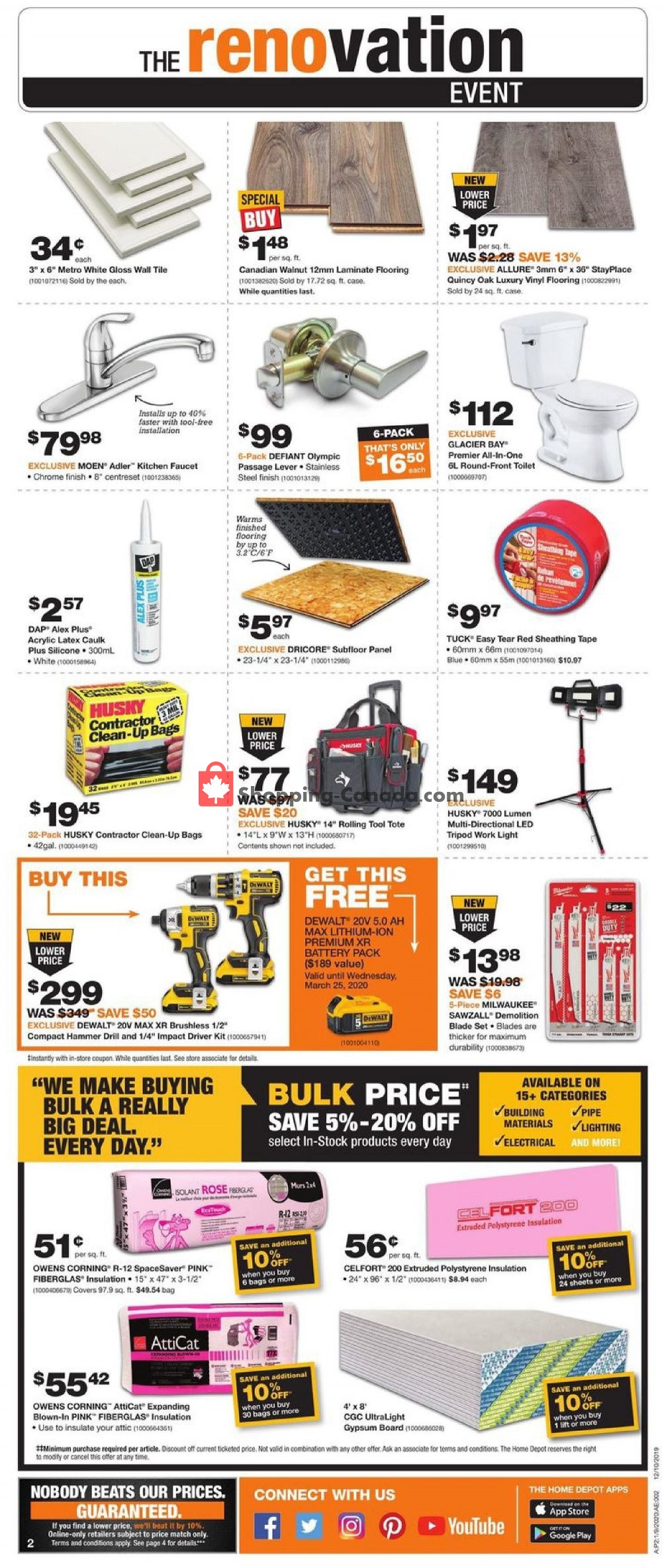 Home Depot flyer from Thursday January 9, 2020 to Wednesday January 15, 2020 - page 2