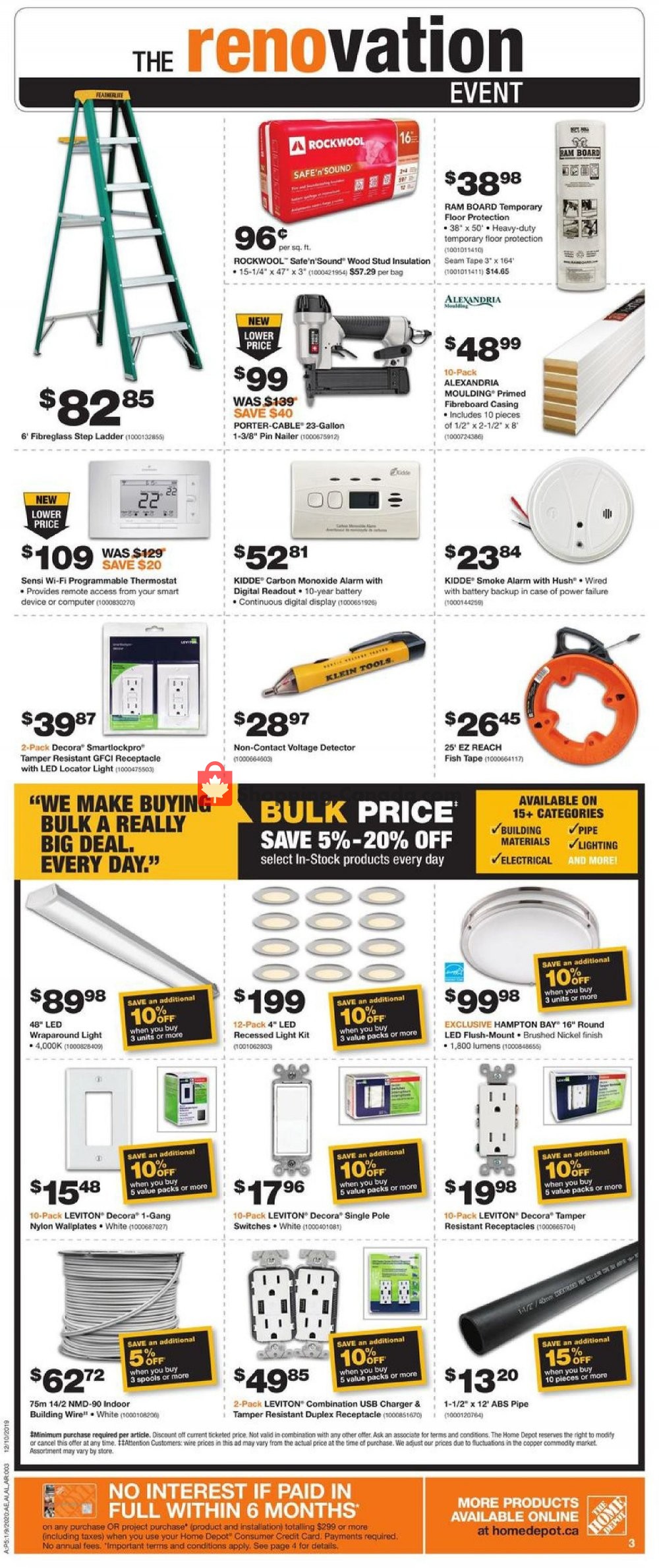 Home Depot flyer from Thursday January 9, 2020 to Wednesday January 15, 2020 - page 3