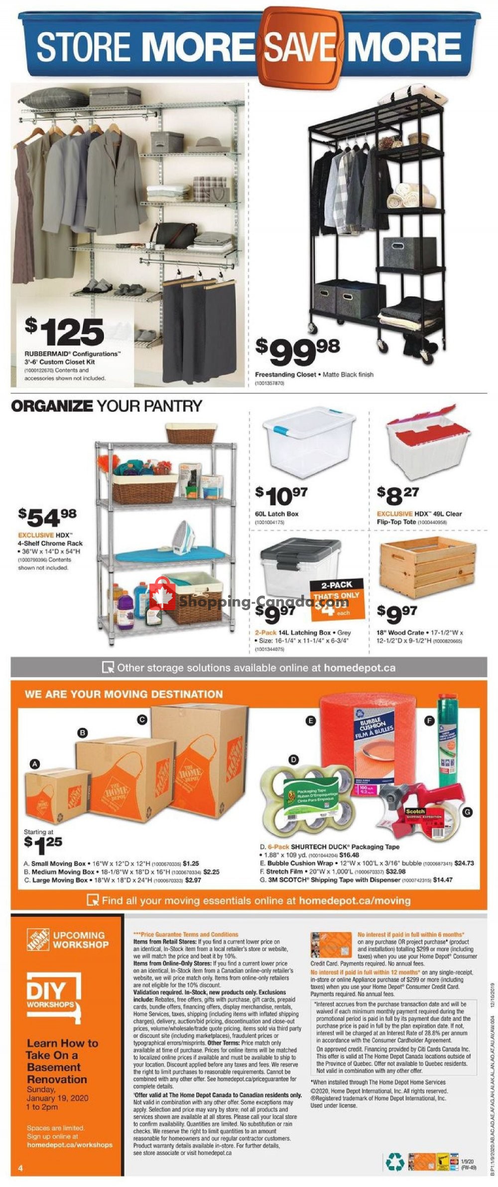 Home Depot flyer from Thursday January 9, 2020 to Wednesday January 15, 2020 - page 5