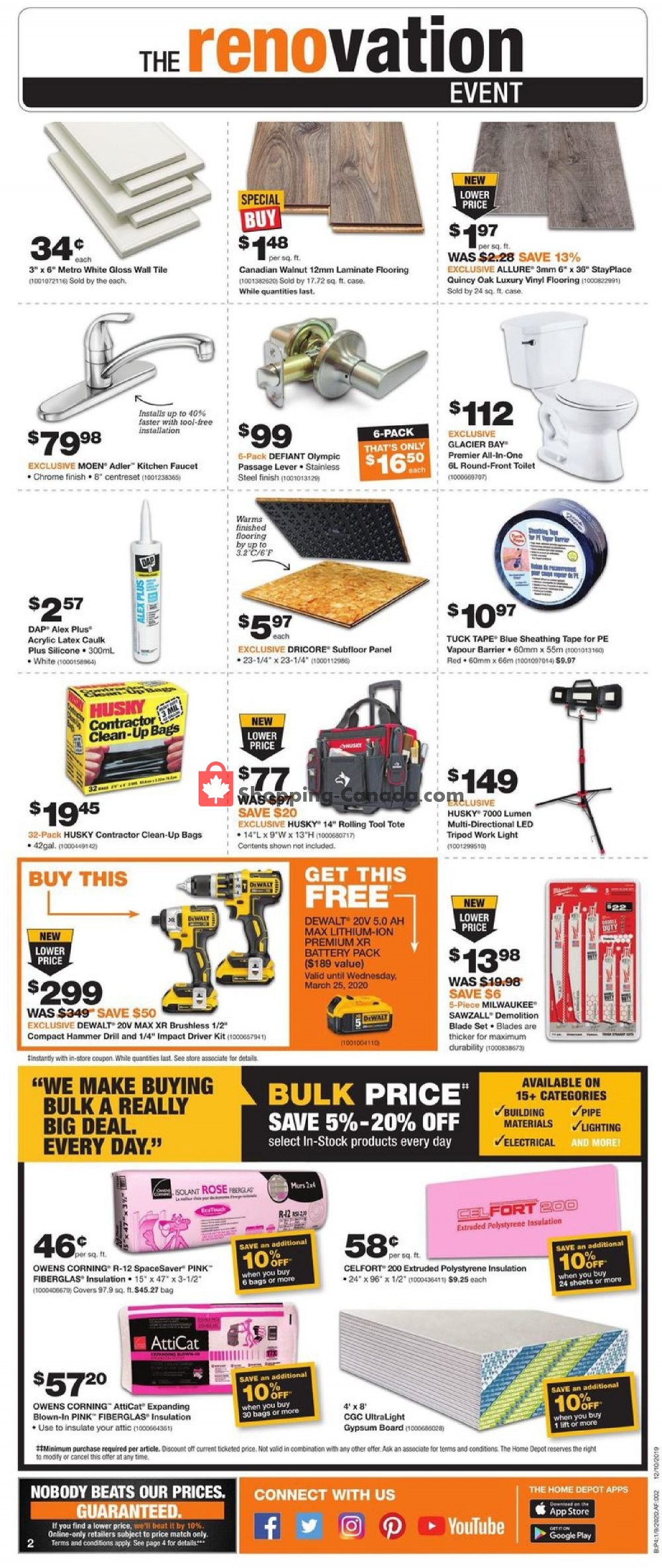Home Depot flyer from Thursday January 9, 2020 to Wednesday January 15, 2020 - page 2