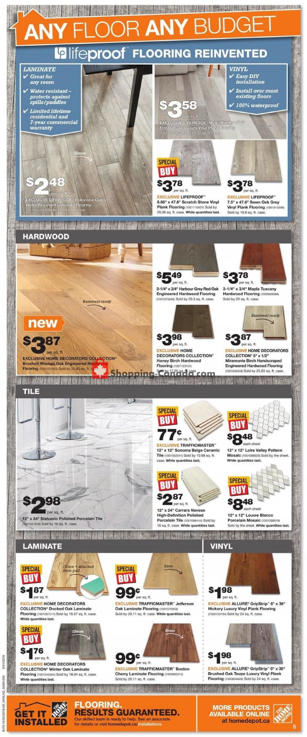 Home Depot flyer from Thursday October 25, 2018 to Wednesday October 31, 2018 - page 12