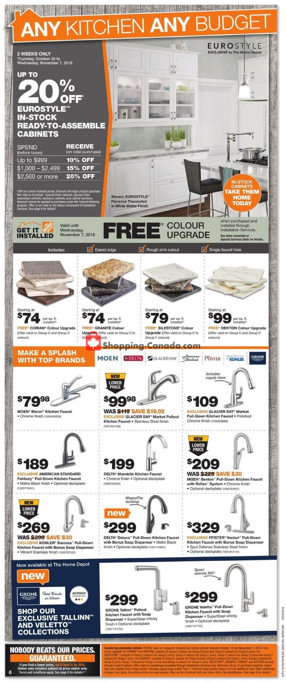 Home Depot flyer from Thursday October 25, 2018 to Wednesday October 31, 2018 - page 13