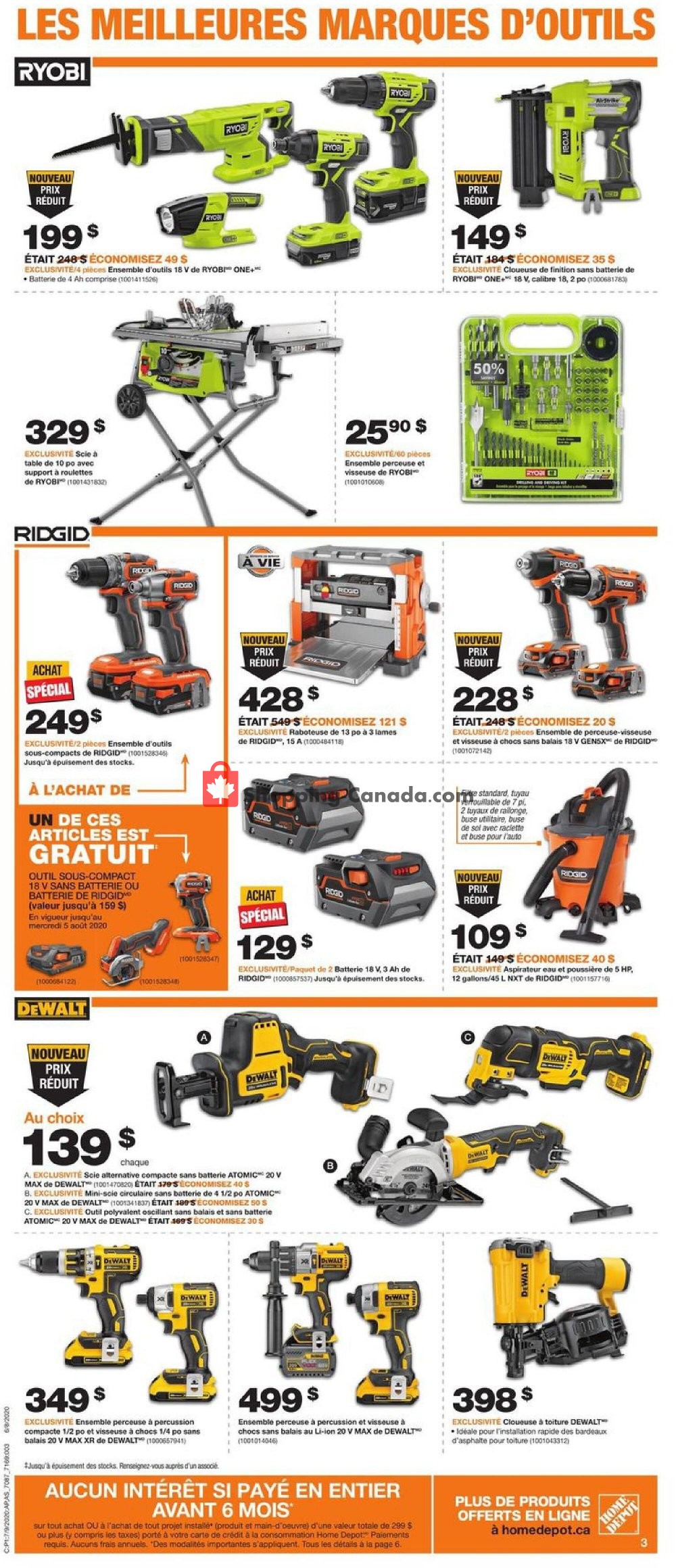 Home Depot flyer from Thursday July 9, 2020 to Wednesday July 15, 2020 - page 3