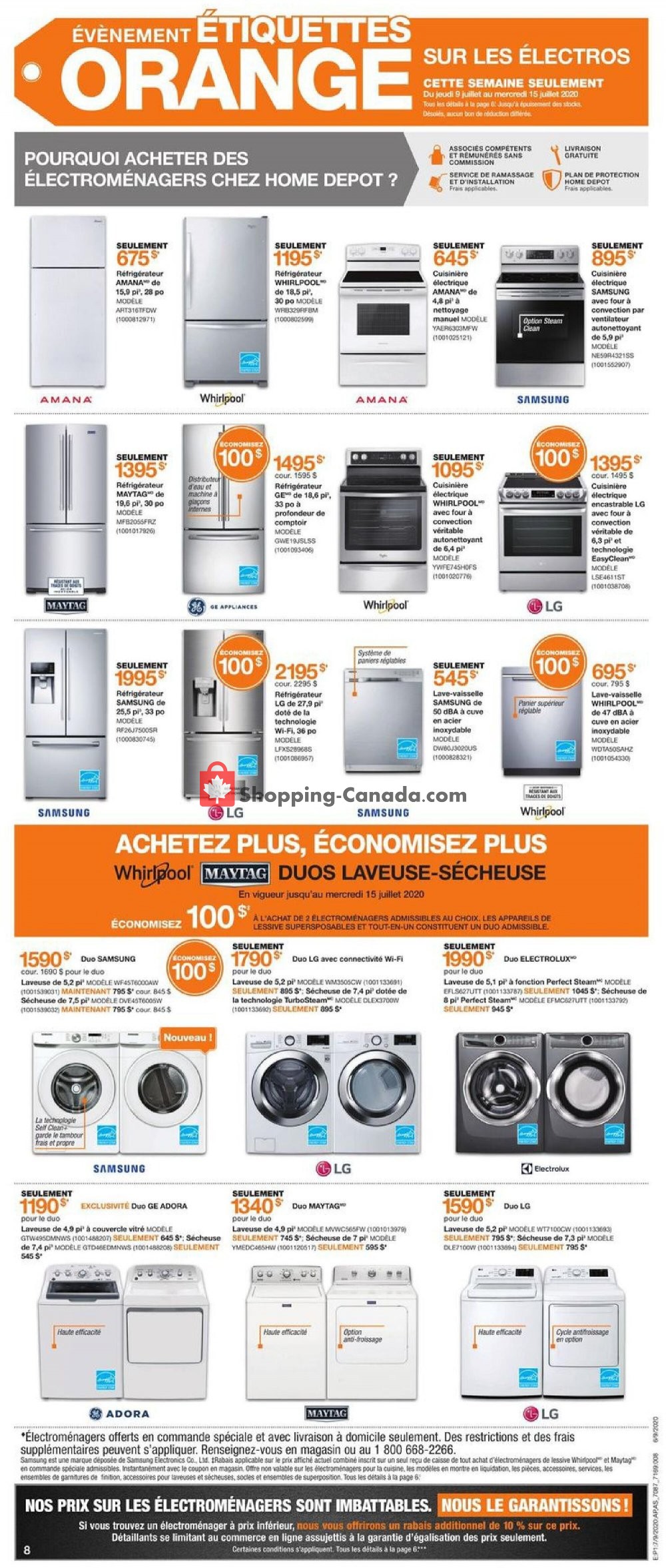 Home Depot flyer from Thursday July 9, 2020 to Wednesday July 15, 2020 - page 8