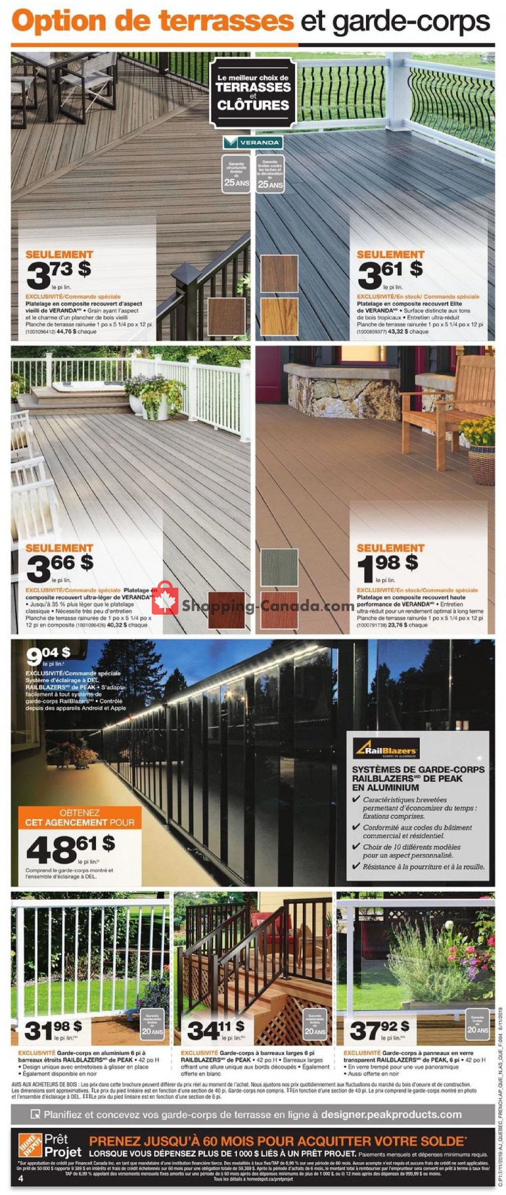 Home Depot flyer from Thursday July 11, 2019 to Wednesday July 17, 2019 - page 4