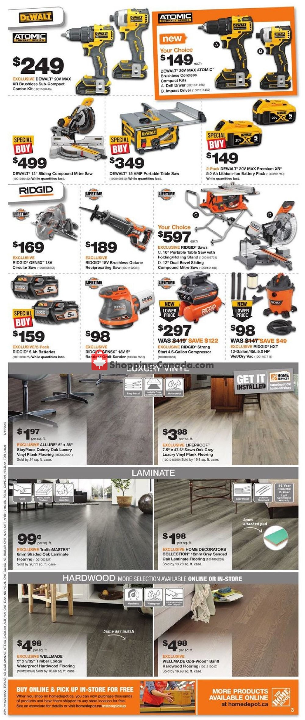 Home Depot flyer from Thursday July 11, 2019 to Wednesday July 17, 2019 - page 3