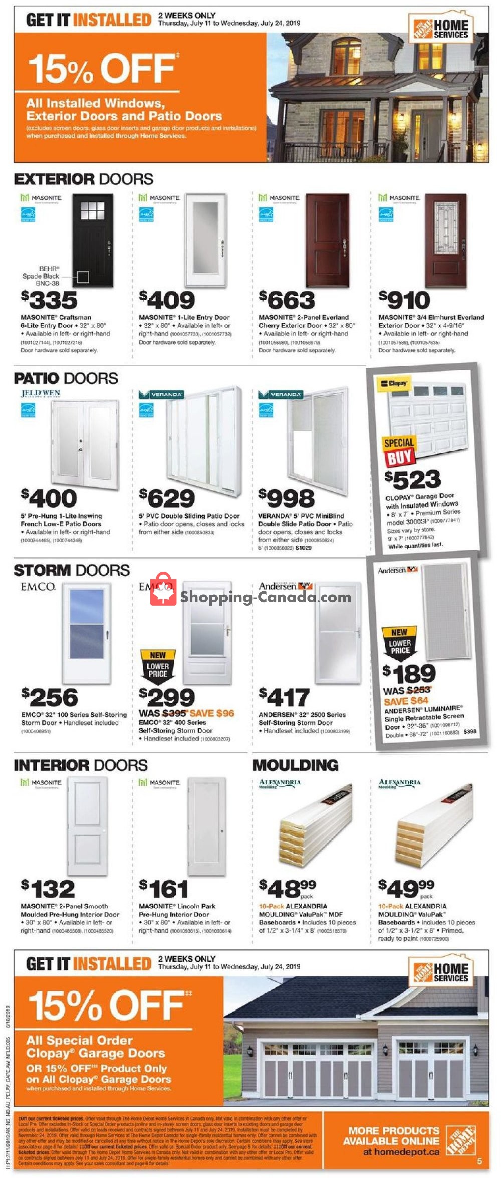 Home Depot flyer from Thursday July 11, 2019 to Wednesday July 17, 2019 - page 5
