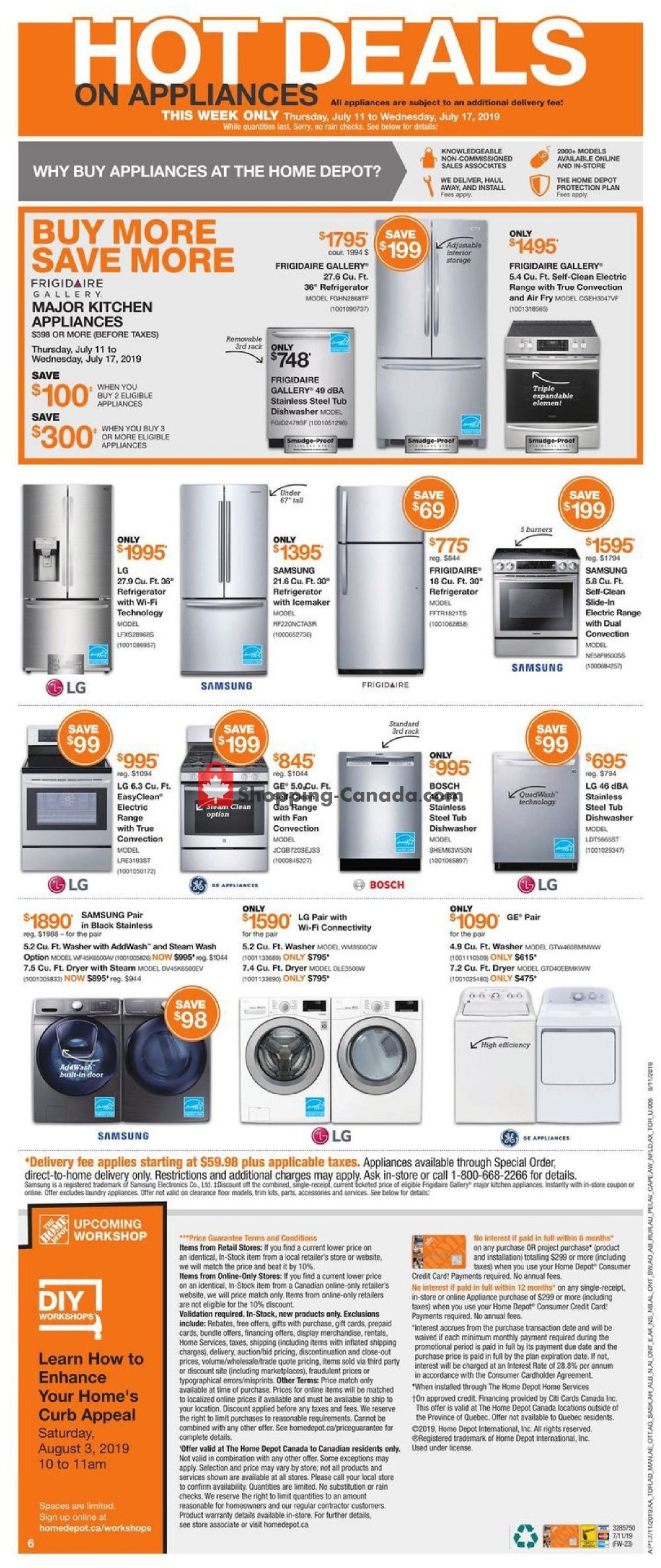 Home Depot flyer from Thursday July 11, 2019 to Wednesday July 17, 2019 - page 6