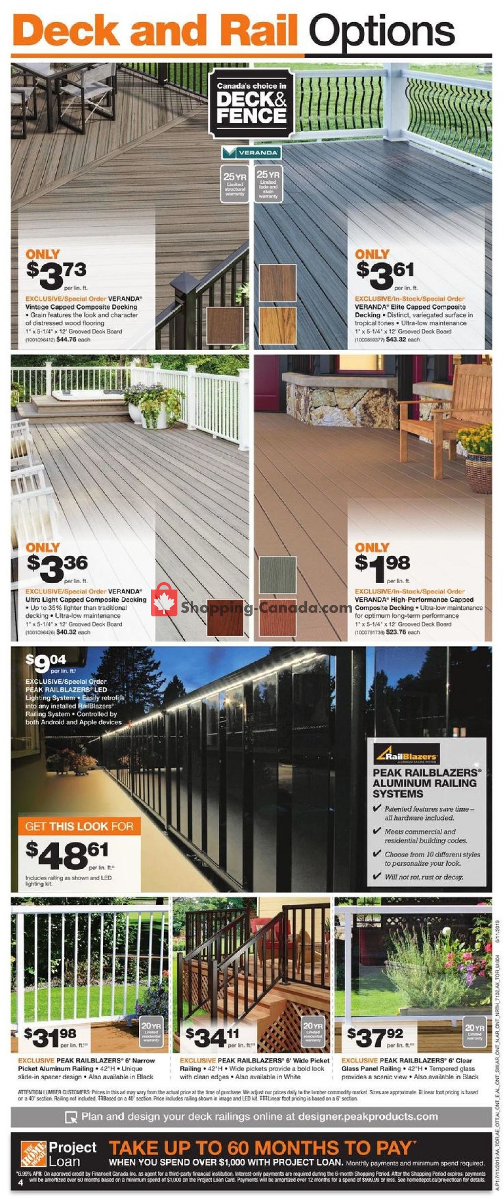 Home Depot flyer from Thursday July 11, 2019 to Wednesday July 17, 2019 - page 4
