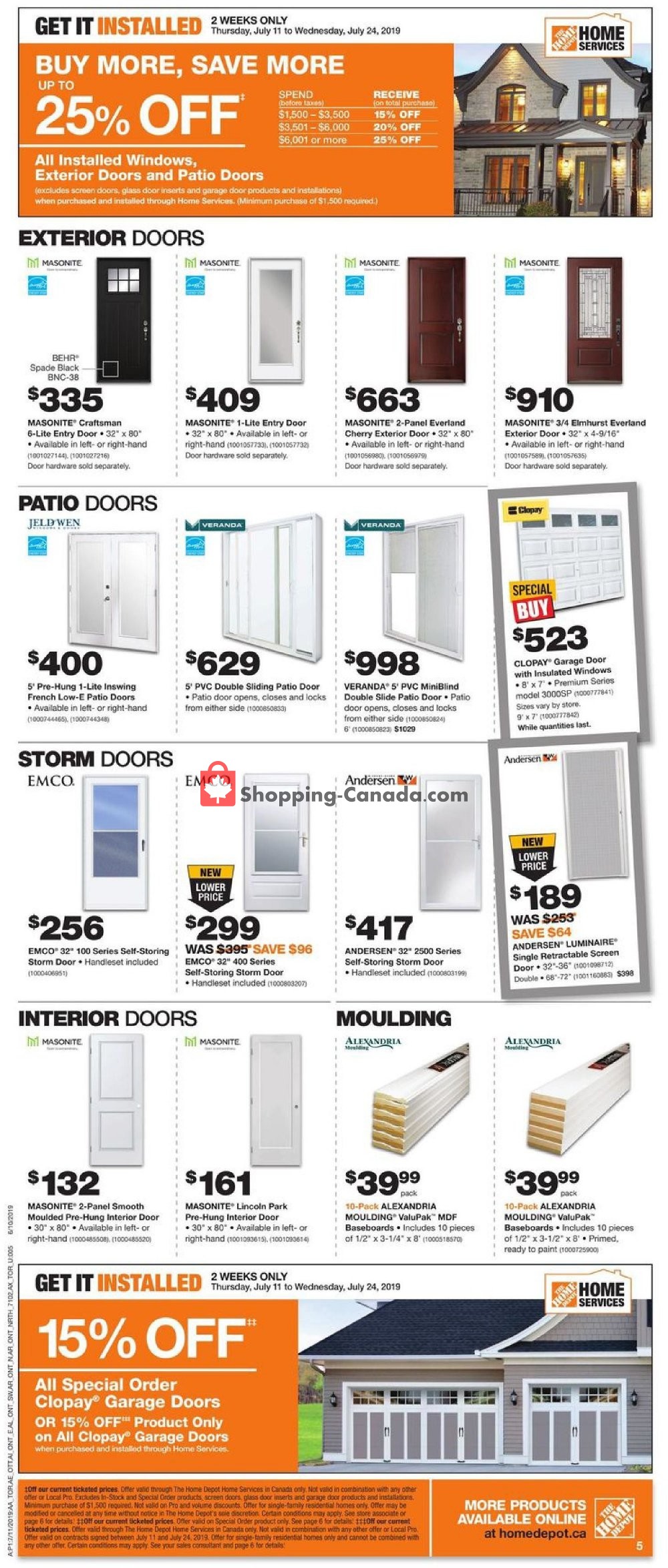 Home Depot flyer from Thursday July 11, 2019 to Wednesday July 17, 2019 - page 5