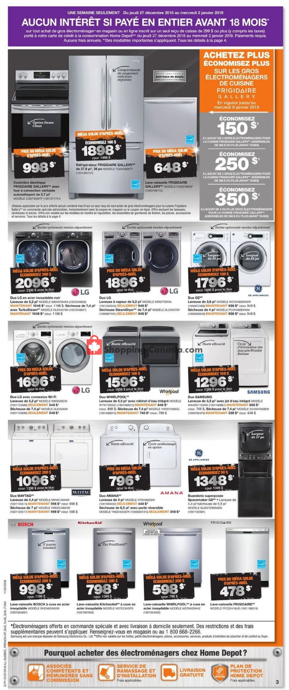 Home Depot flyer from Thursday December 27, 2018 to Wednesday January 2, 2019 - page 4