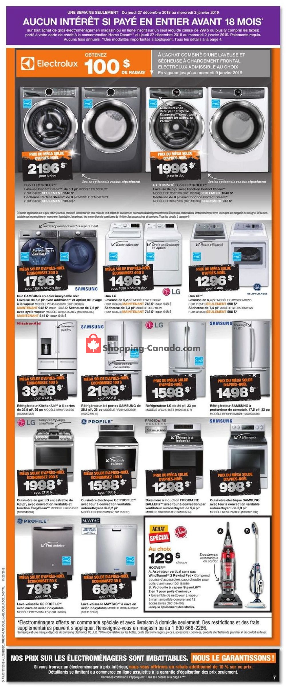 Home Depot flyer from Thursday December 27, 2018 to Wednesday January 2, 2019 - page 5