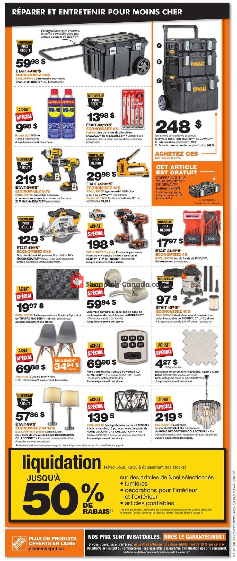 Home Depot flyer from Thursday December 27, 2018 to Wednesday January 2, 2019 - page 6