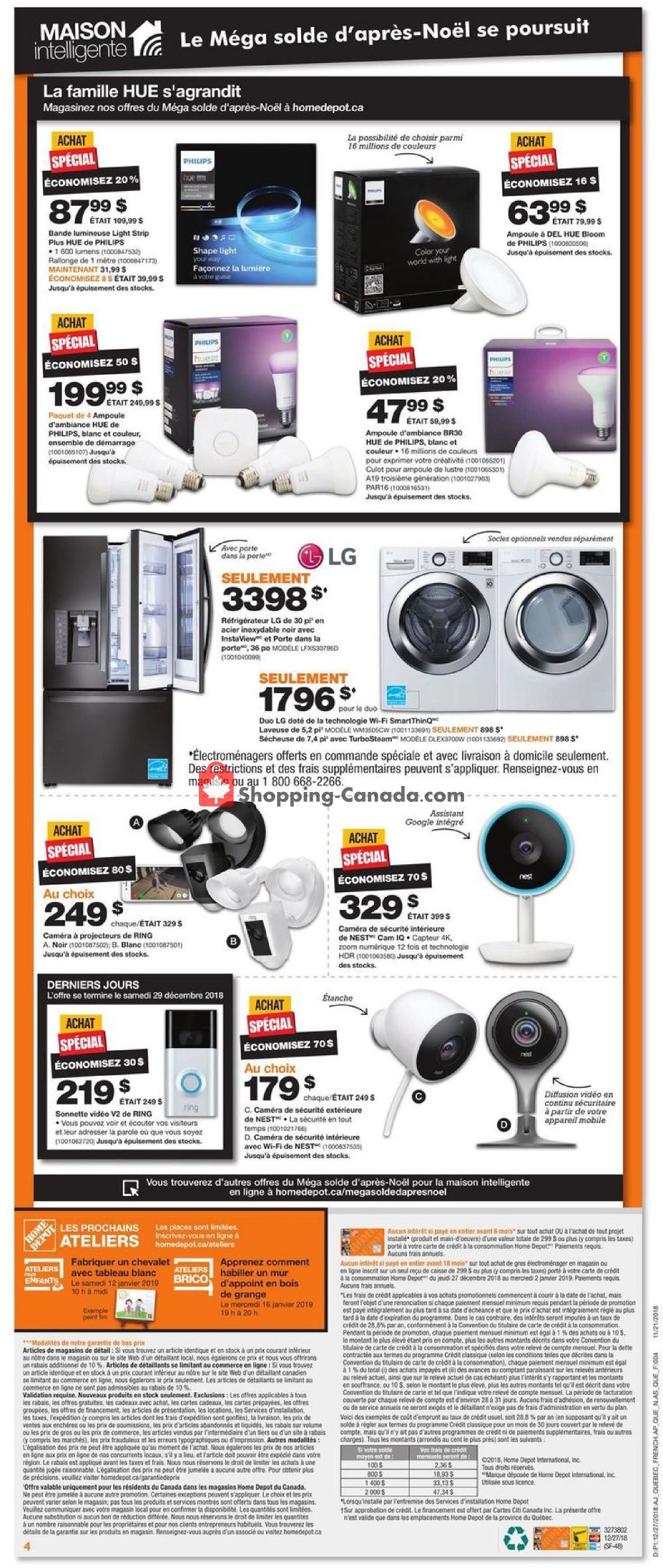 Home Depot flyer from Thursday December 27, 2018 to Wednesday January 2, 2019 - page 7
