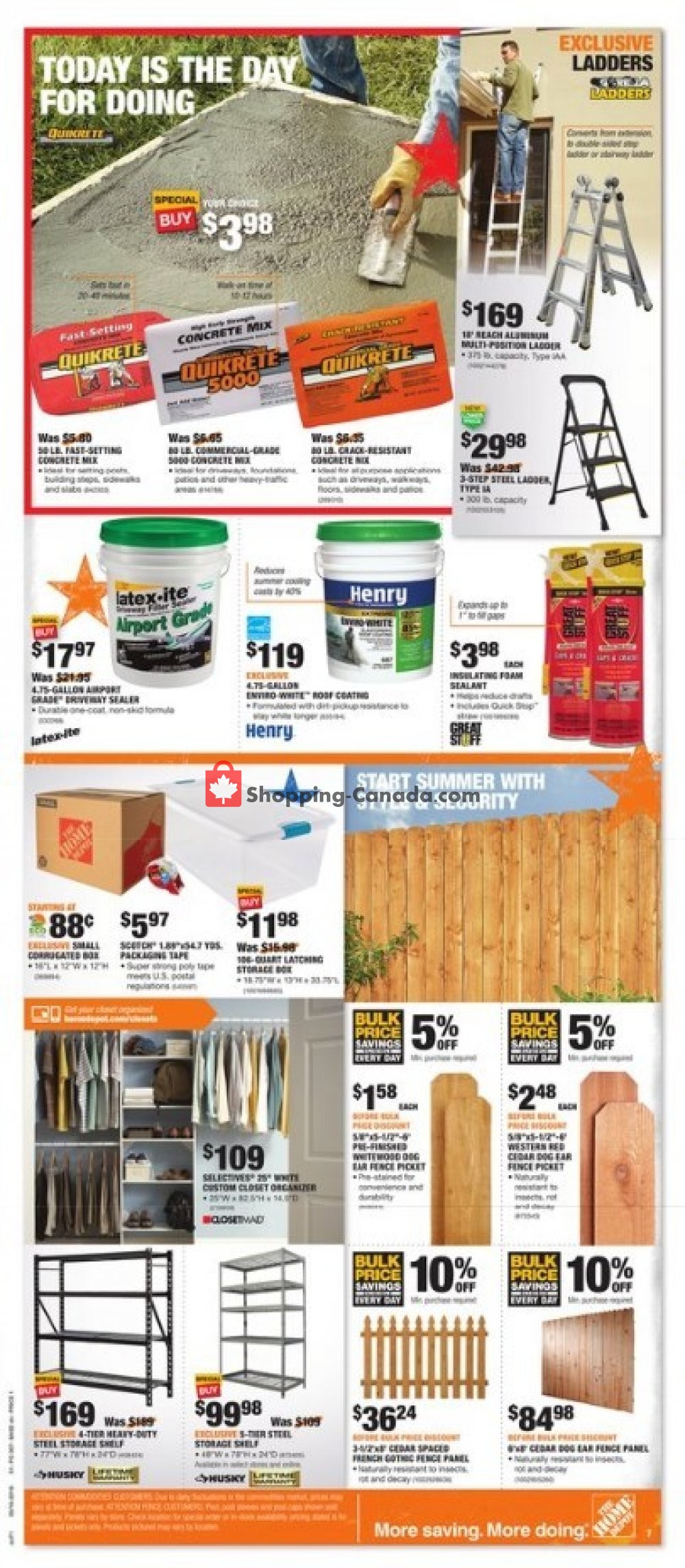 Home Depot flyer from Thursday May 16, 2019 to Wednesday May 22, 2019 - page 7