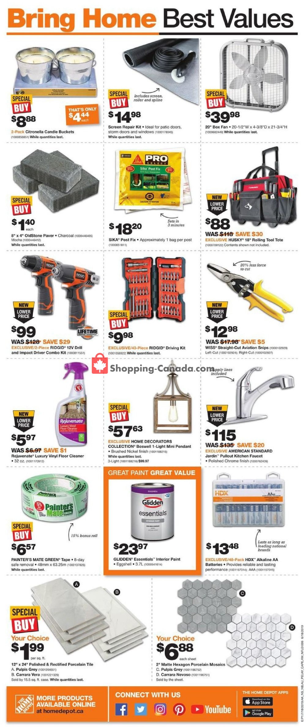 Home Depot flyer from Thursday July 18, 2019 to Wednesday July 24, 2019 - page 2