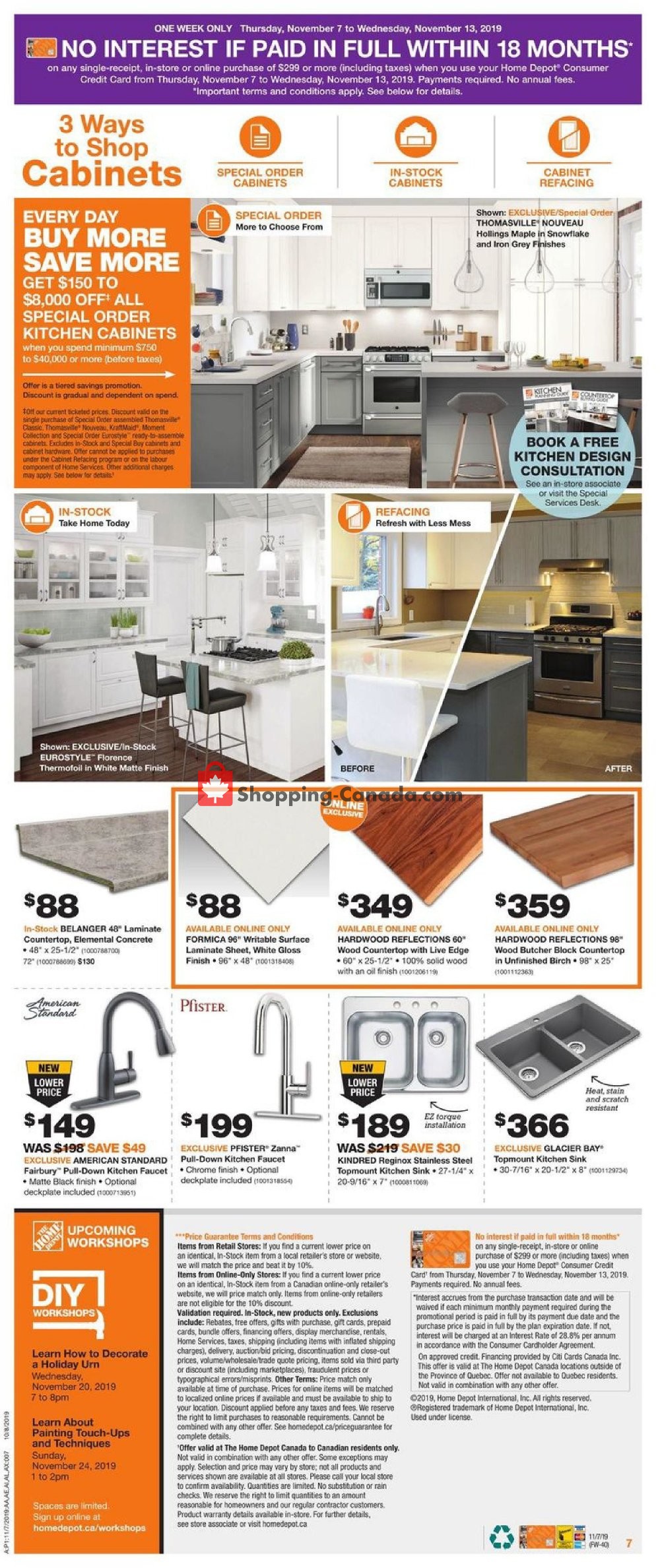 Home Depot flyer from Thursday November 7, 2019 to Wednesday November 13, 2019 - page 12