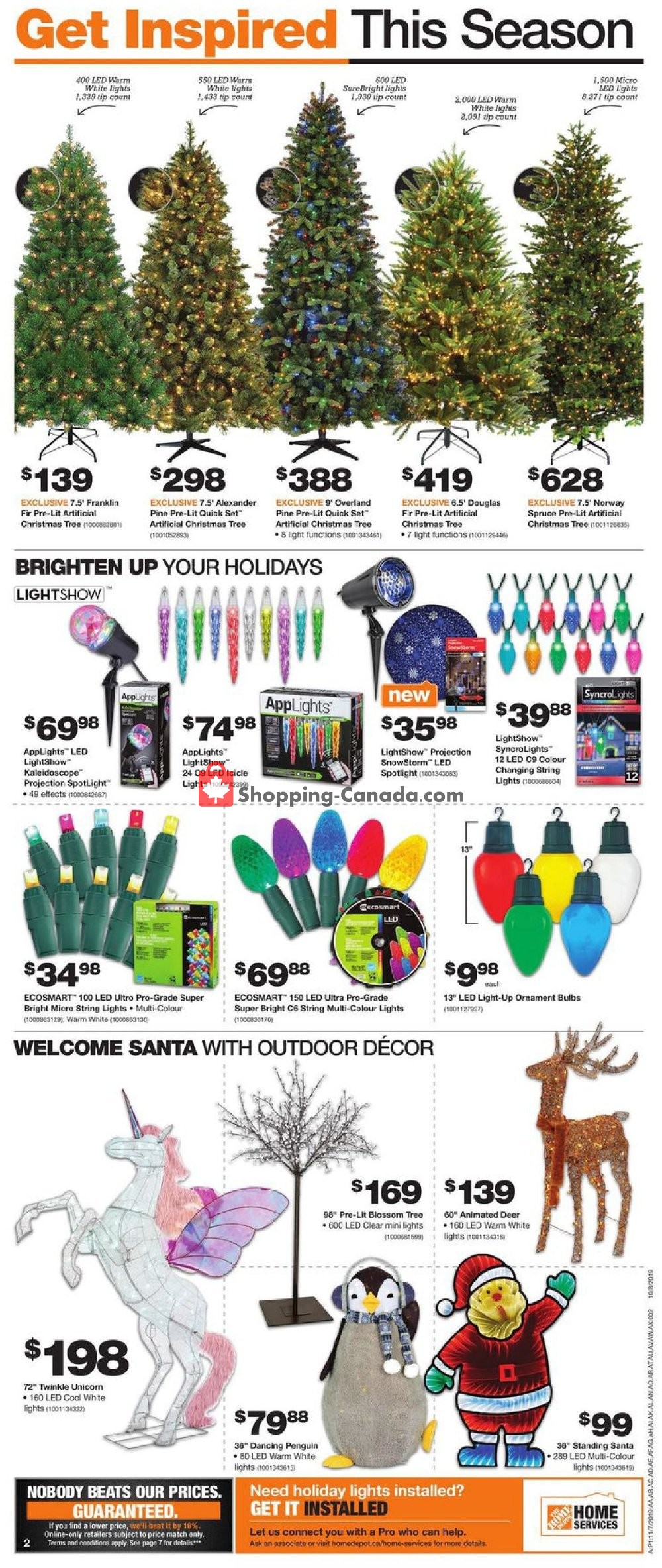 Home Depot flyer from Thursday November 7, 2019 to Wednesday November 13, 2019 - page 4