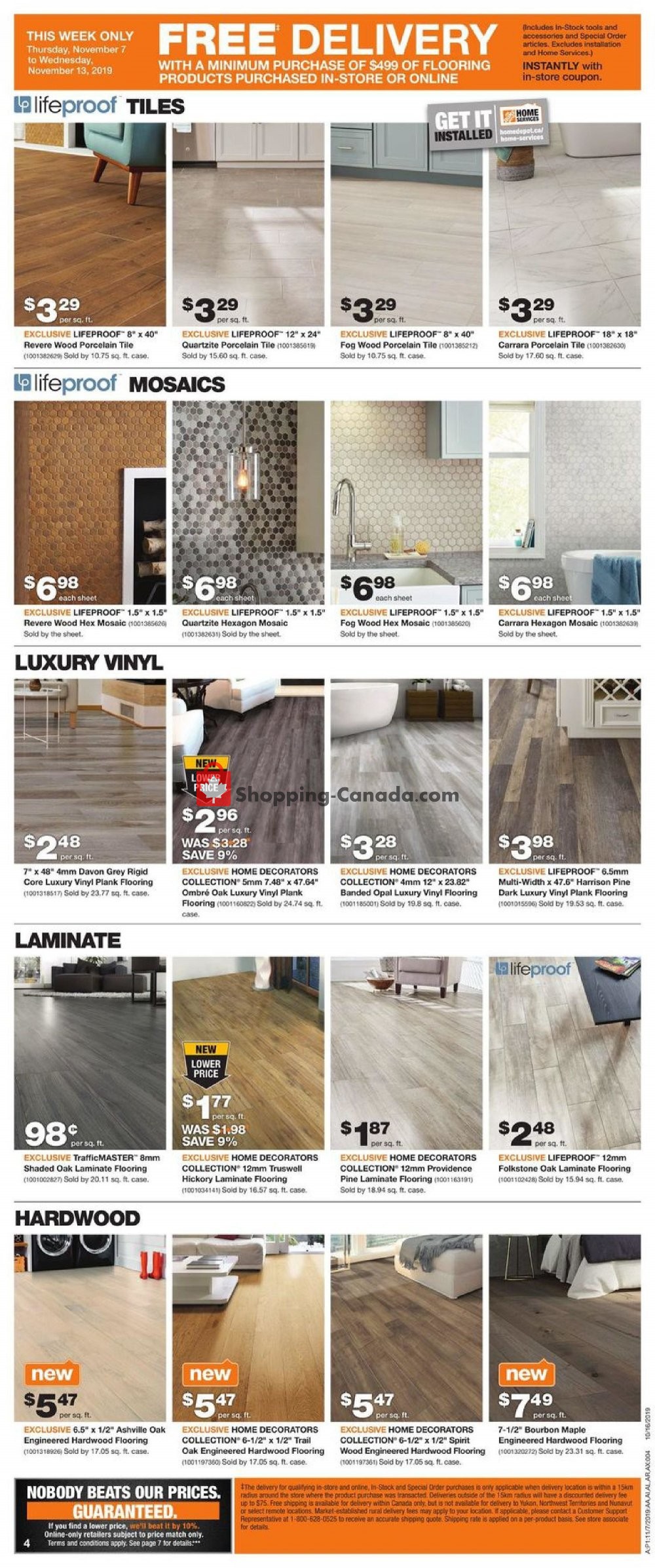 Home Depot flyer from Thursday November 7, 2019 to Wednesday November 13, 2019 - page 7