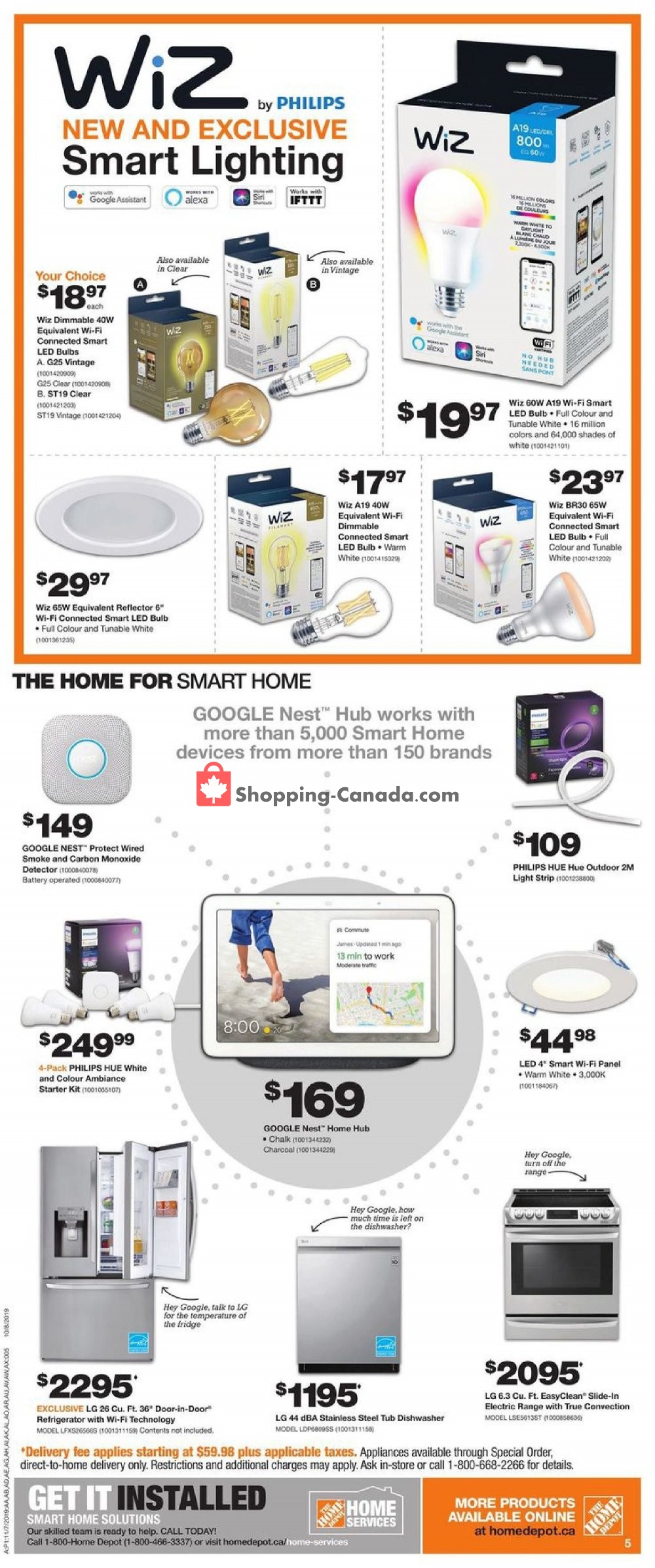 Home Depot flyer from Thursday November 7, 2019 to Wednesday November 13, 2019 - page 9