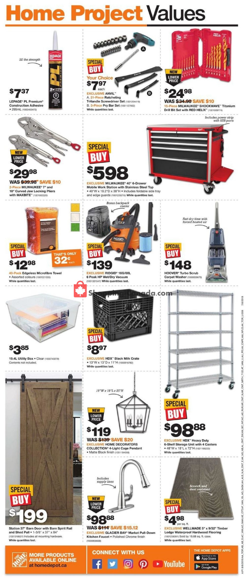 Home Depot flyer from Thursday August 8, 2019 to Wednesday August 14, 2019 - page 2