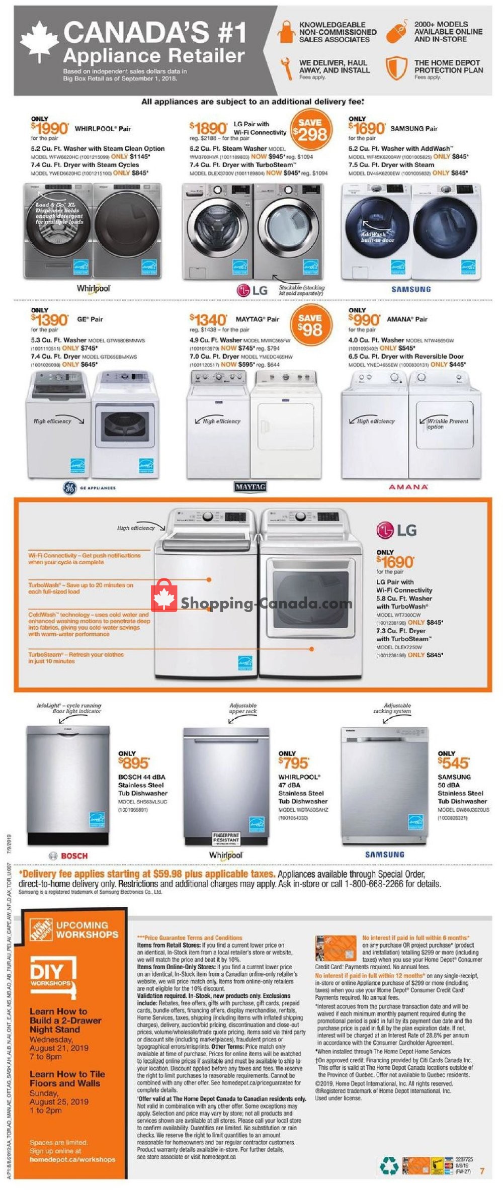 Home Depot flyer from Thursday August 8, 2019 to Wednesday August 14, 2019 - page 8